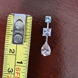 925 silver aquamarine blue amethyst purple and pink pendant